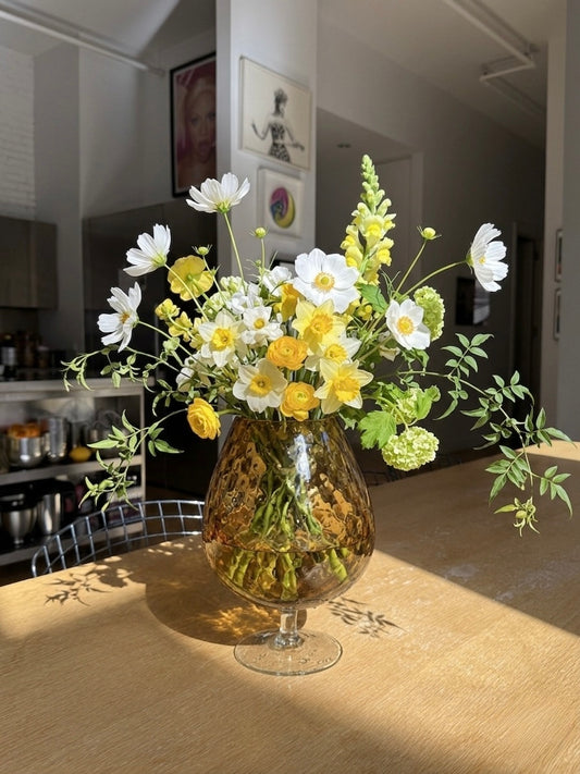 Vintage Vase - Empoli Ambert Glass vase -1960s/ 70s