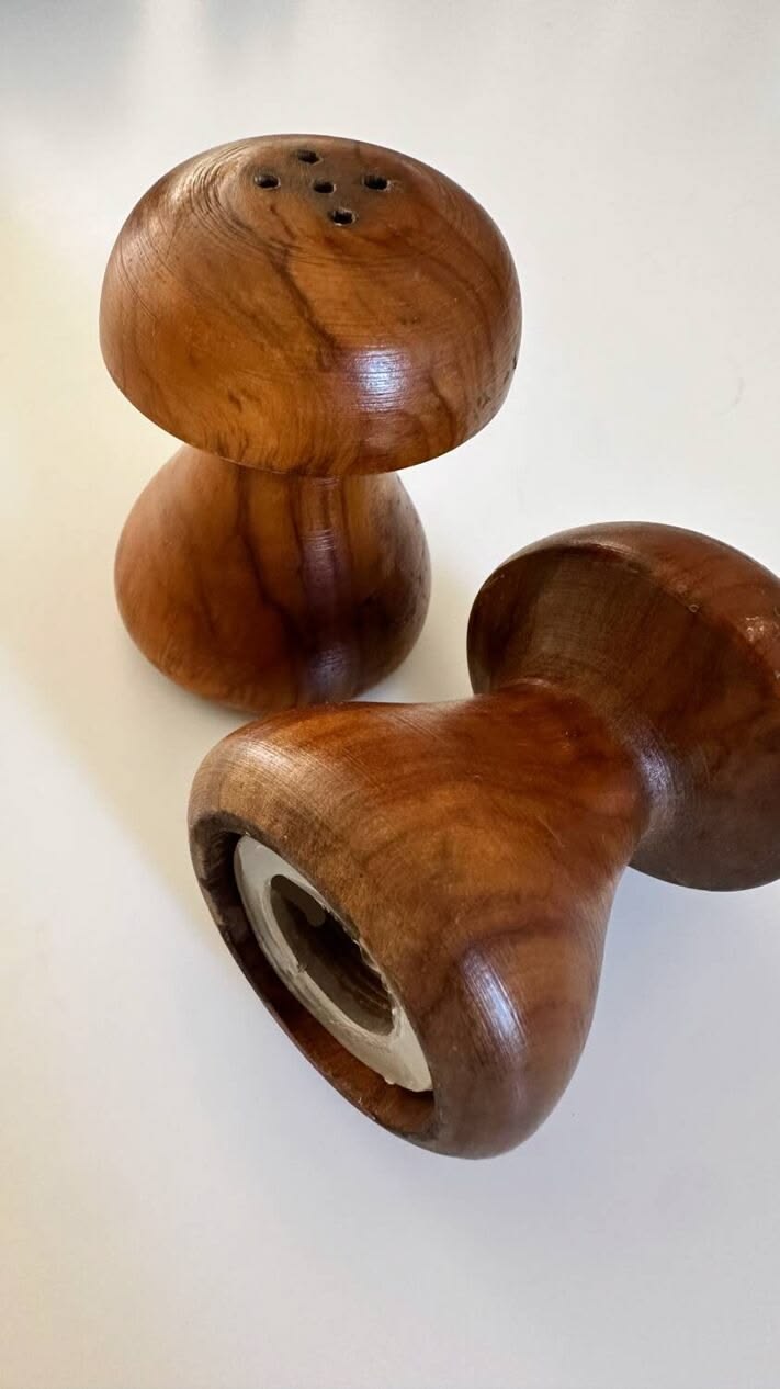 Pair of vintage salt and pepper shakers
