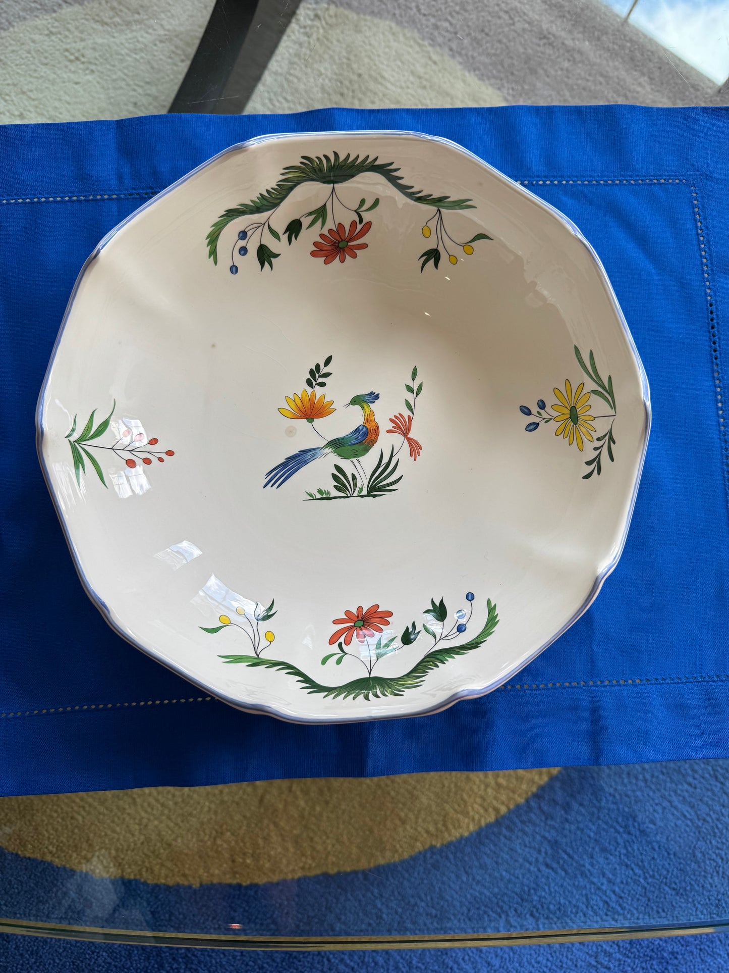 Vintage Gien Service, Oiseaux de Paradis