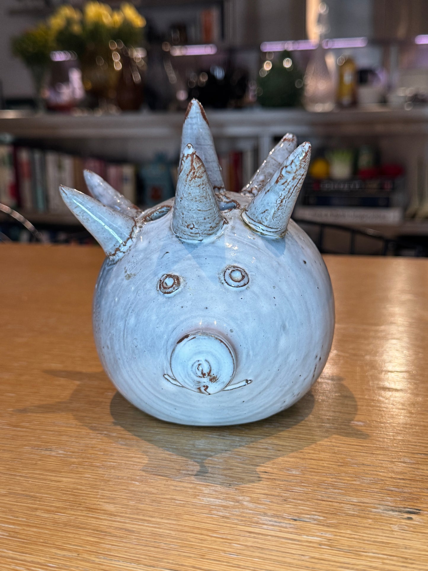 Vintage Ceramic Flower Frog – Hedgehog