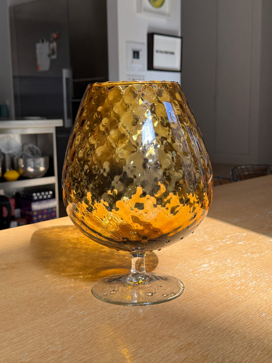 Vintage Vase - Empoli Ambert Glass vase -1960s/ 70s