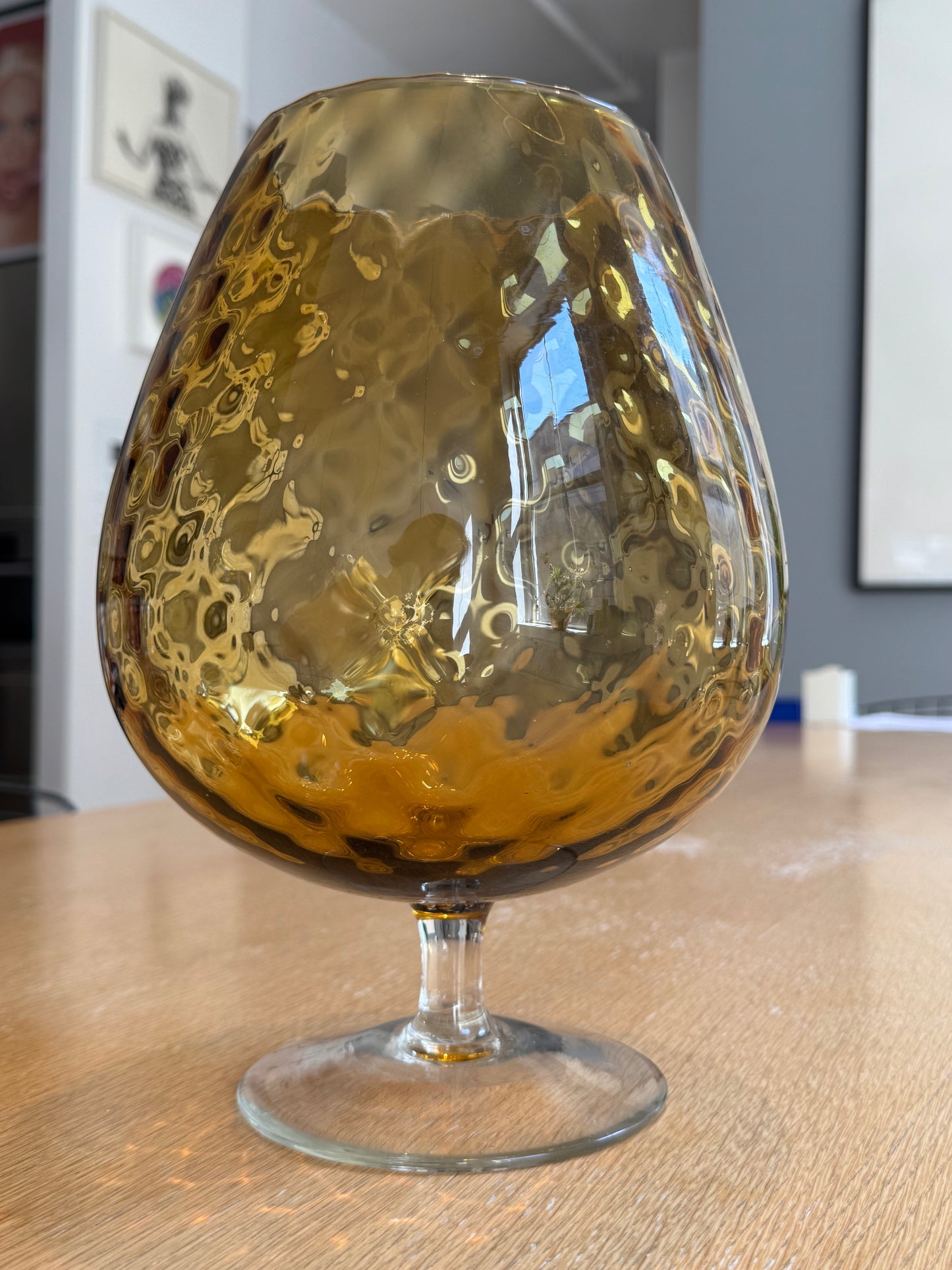 Vintage Vase - Empoli Ambert Glass vase -1960s/ 70s