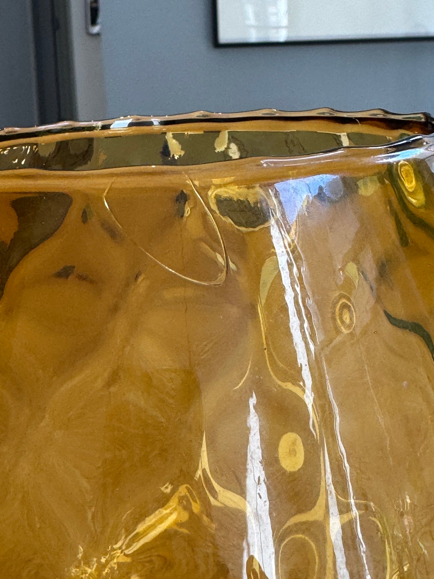 Vintage Vase - Empoli Ambert Glass vase -1960s/ 70s