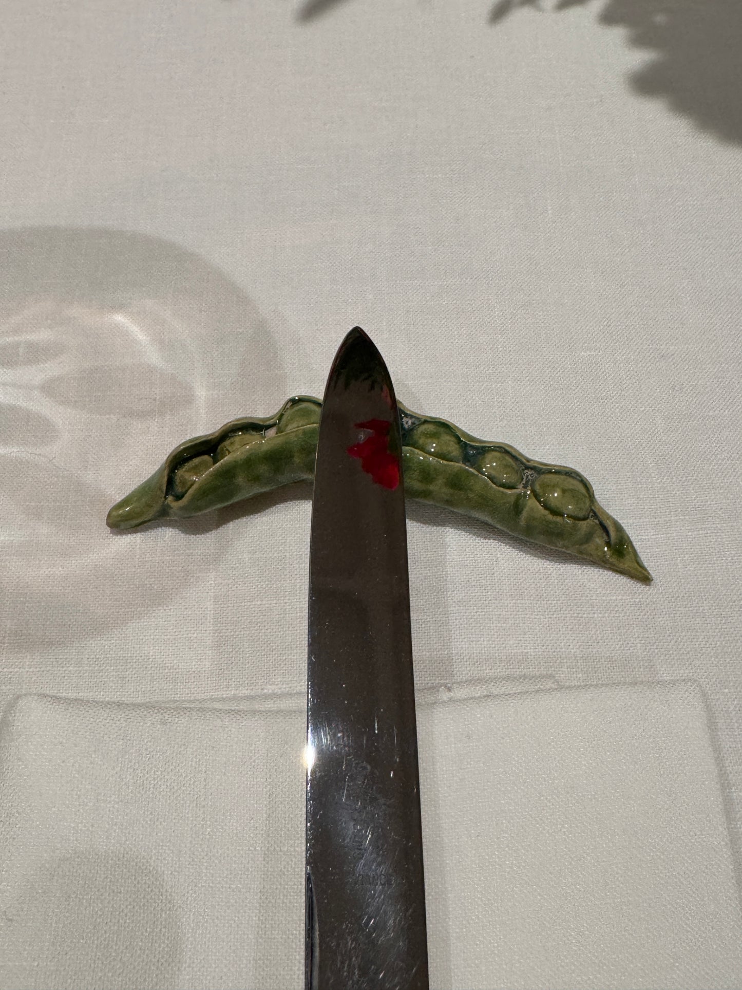 Peas Knife Rest - Handmade Ceramic