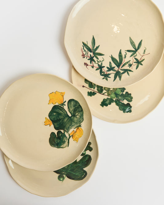 La Romaine Editions -  Floral Plates - Set of 6