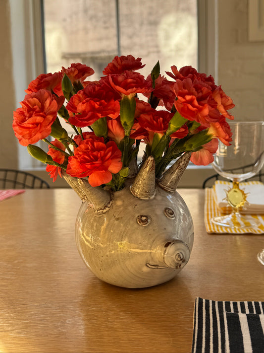 Vintage Ceramic Flower Frog – Hedgehog